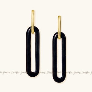 14K Gold Link Earrings, Cable Link Earrings, Convertible Link Earrings, Double Link Hoop Earrings, Huggie Hoop Earrings, Statement Earrings