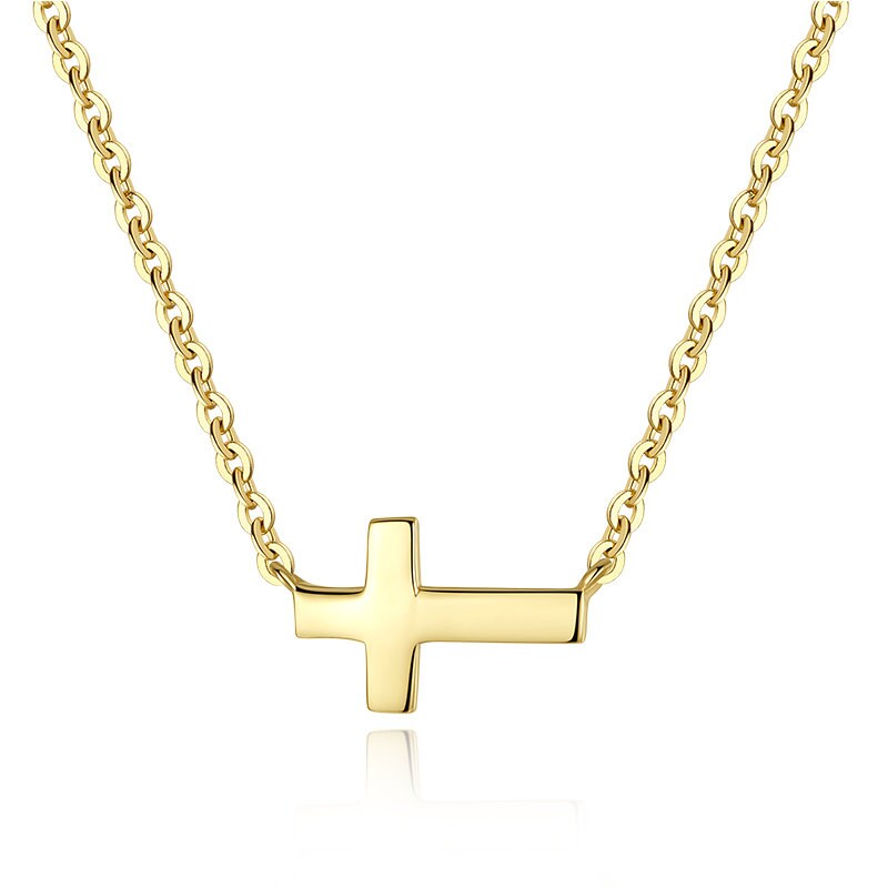 【国内発送】14KGF* サイドウェイクロス ネックレス gold/silver 国内発送】14KGF* サイドウェイクロス ネックレス gold/silver