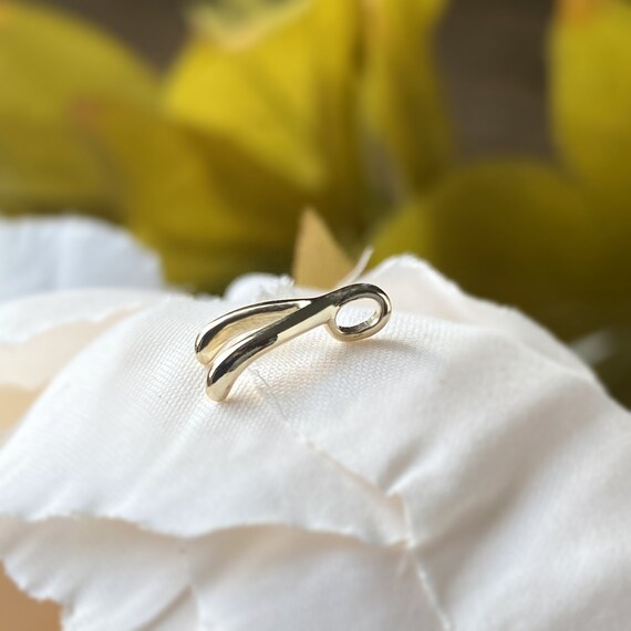Solid gold deals wishbone necklace