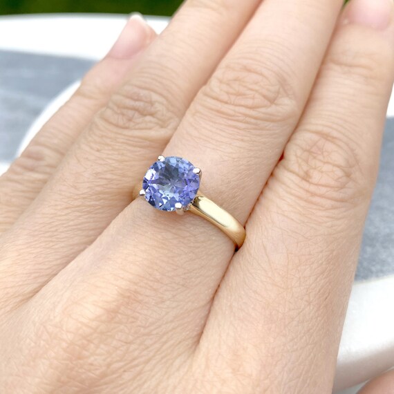 Alternative gemstone engagement ring 8mm round topaz peridot Etsy