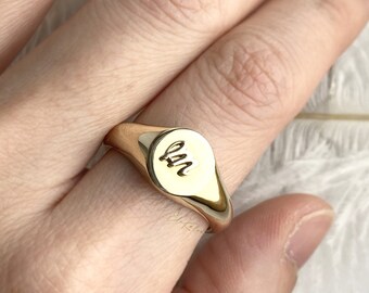 関税送料込★charlottechesnais イニシャルリング イニシャルリング - gold - | chouchou accessory