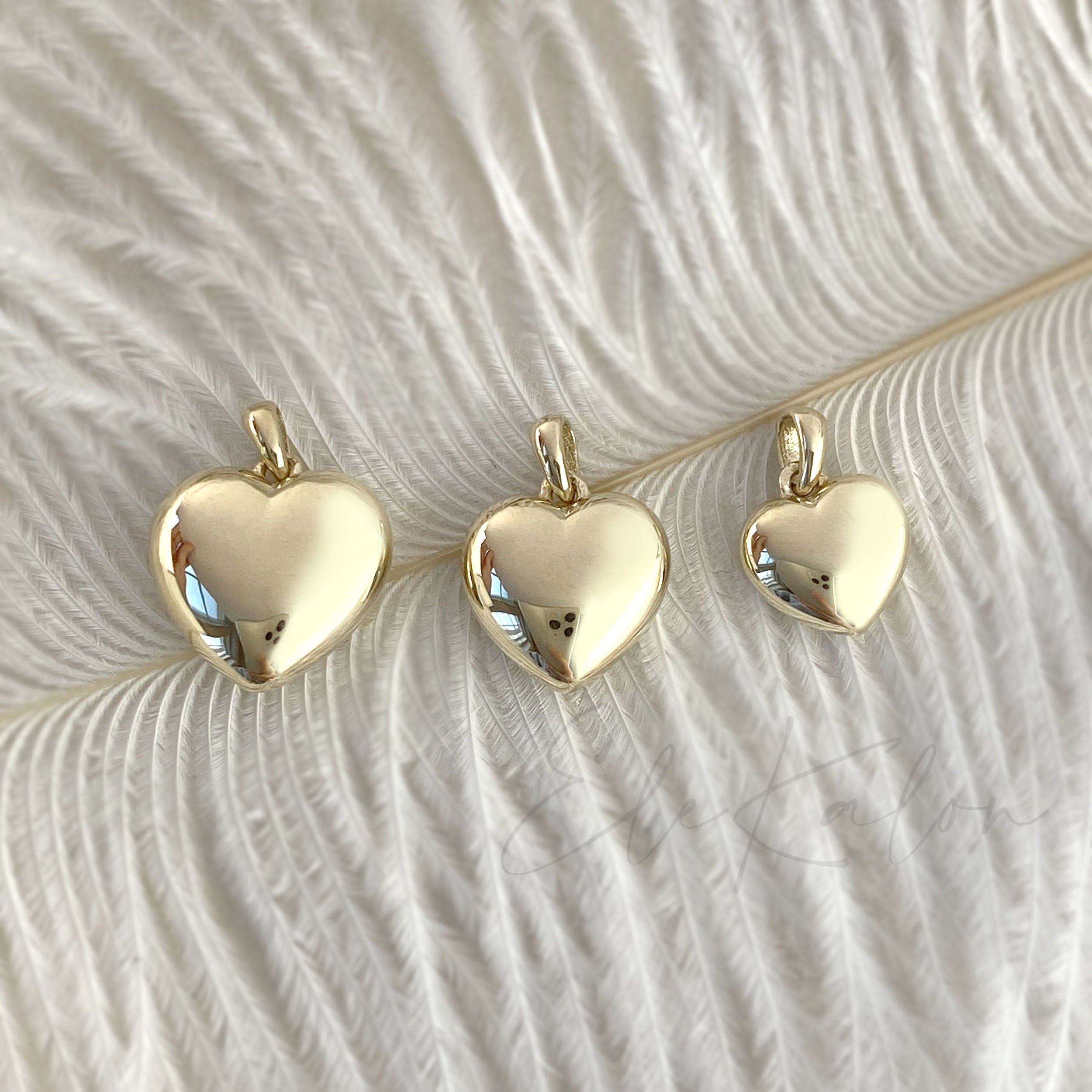 Gold Filled Puffy Heart Necklace — Boy Cherie Jewelry: Delicate Fashion  Jewelry That Won't Break or Tarnish