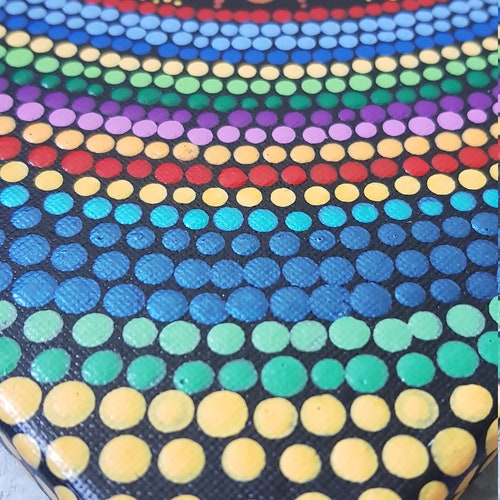 Large Original Dot Mandala Artwork | Home Decor | Acrylic Painting | Yellows and shops Greens