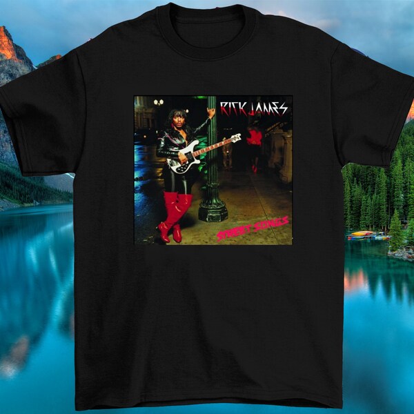 T-shirt Coton Unisexe Rick James - Hommage 1948-2004 - Tailles S à 5XL - Noir - Neuf Avec étiquettes