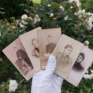 Victorian photos carte de visite set of 5