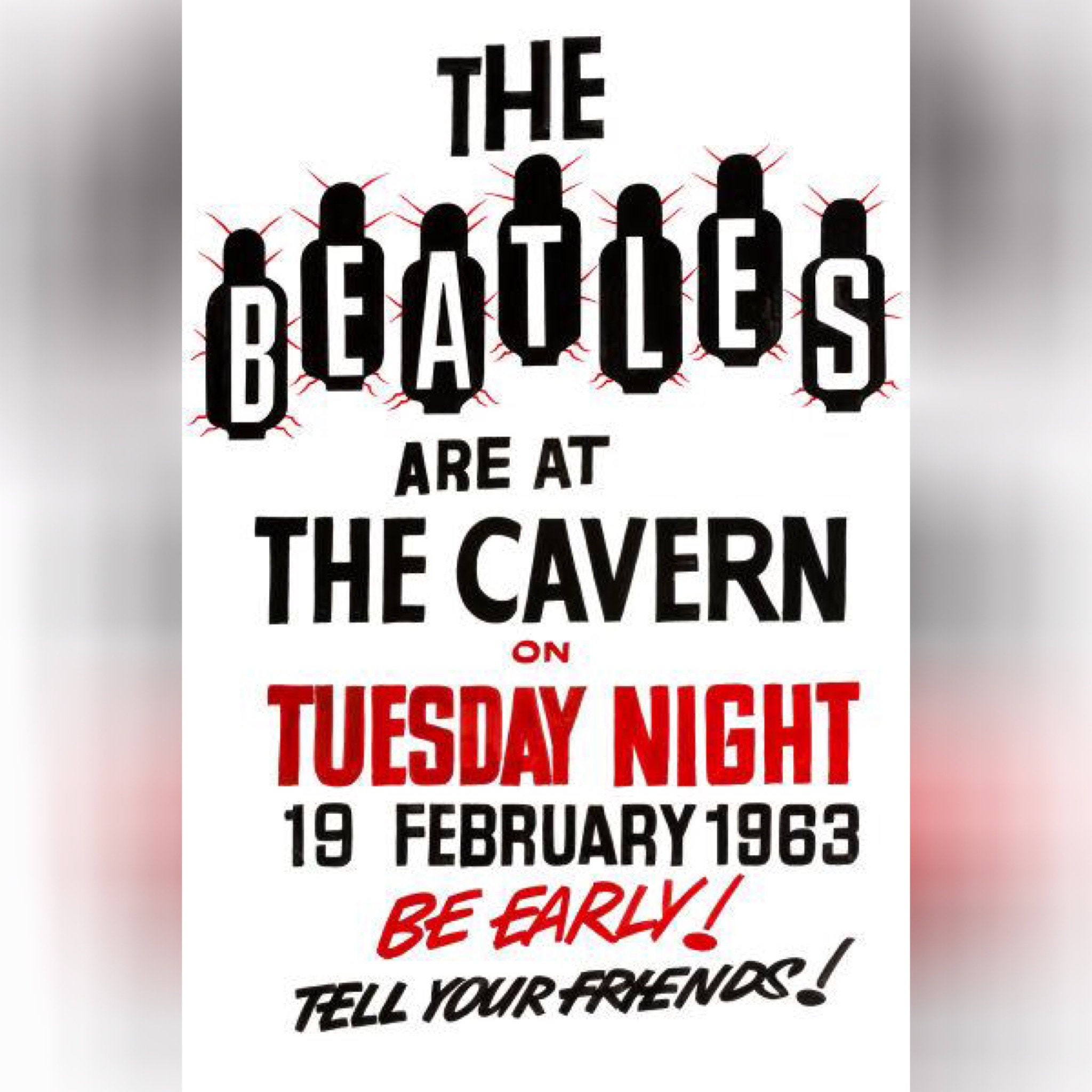 Repro Beatles Poster The Cavern Club Beatles Poster The Cavern Print 