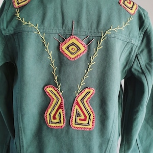 Denim grünen Jacke THE EYE