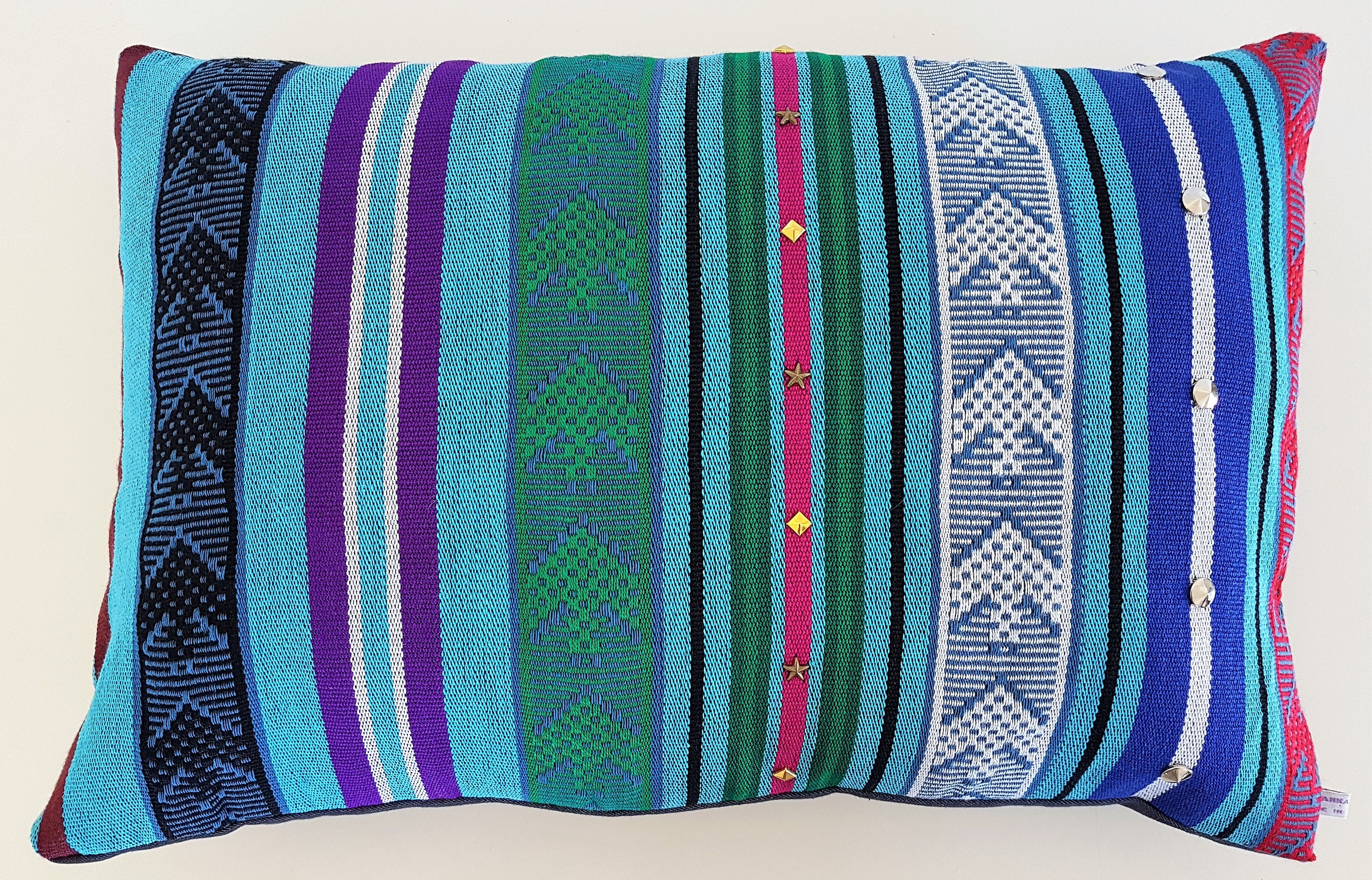 Tissu Bleu Et Vert De