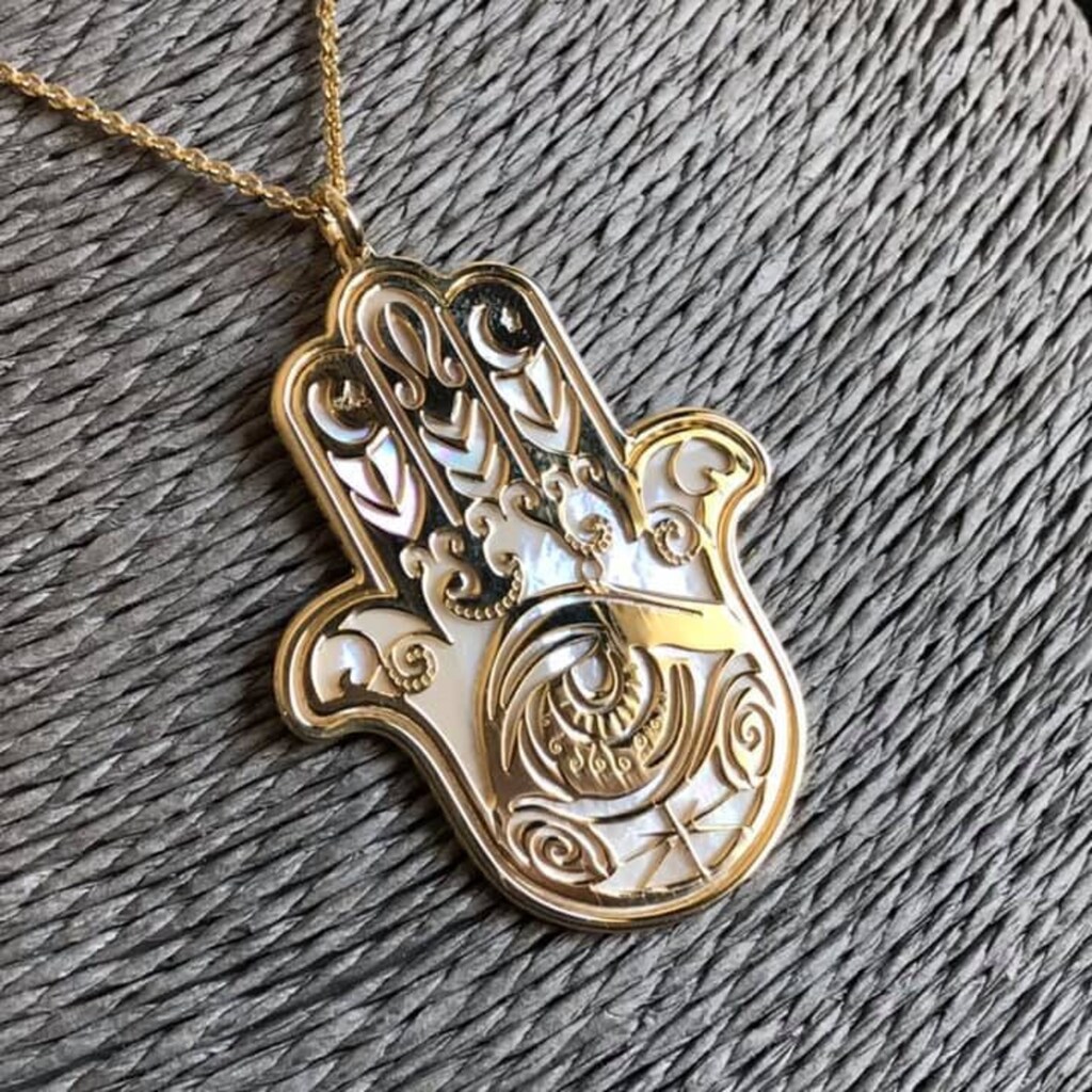 Bracciale Mano Di Fatima Portafortuna – Bagno Argento, Tripla Catena Regolabile 17-20 Cm – Gioiello Elegante E Protettivo