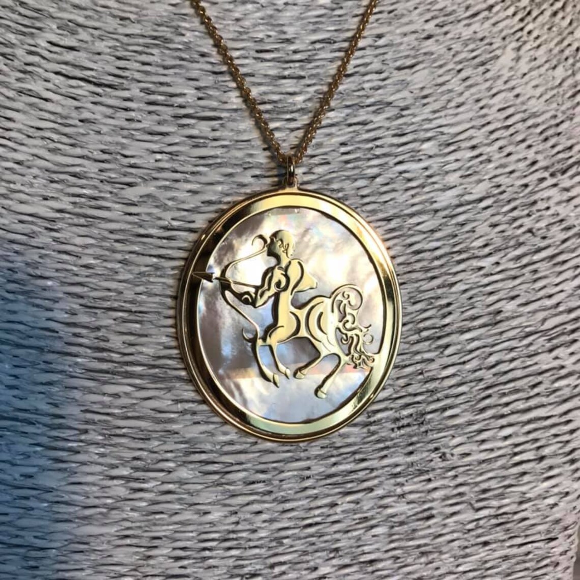 Collana Sagittario In Argento 925 Con Zirconi – Simbolo Zodiacale, Lunghezza Regolabile 16-18 Pollici