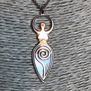 Tre Lune Wicca, gioiello in argento 925 anti allergico con sfondo in