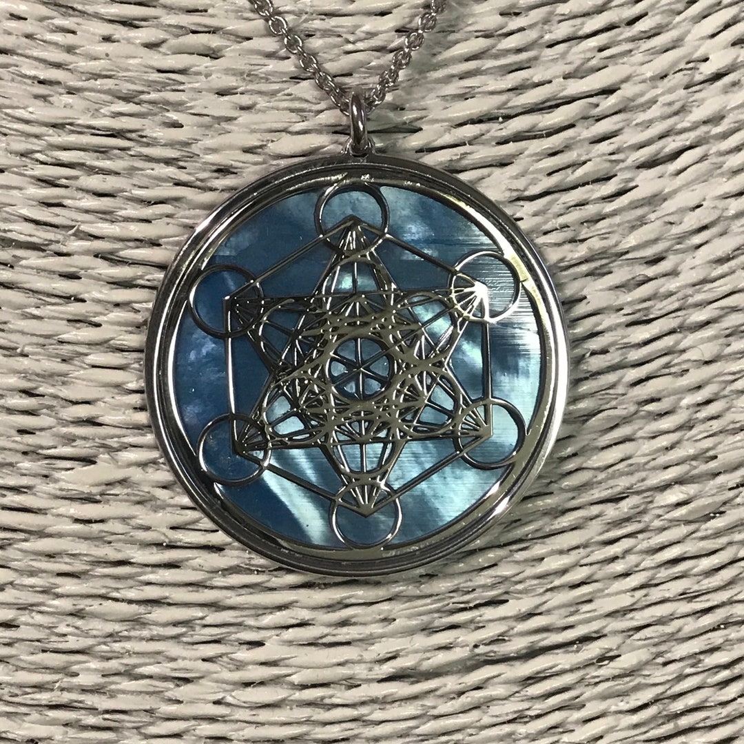 Collana Uomo Merkaba Stella Di David 3D In Argento 925 | Ciondolo Metatron | Gioiello Spirituale | Catena Regolabile 55+5 Cm