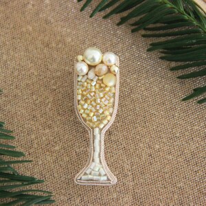 Champagne Brooch Etsy Singapore