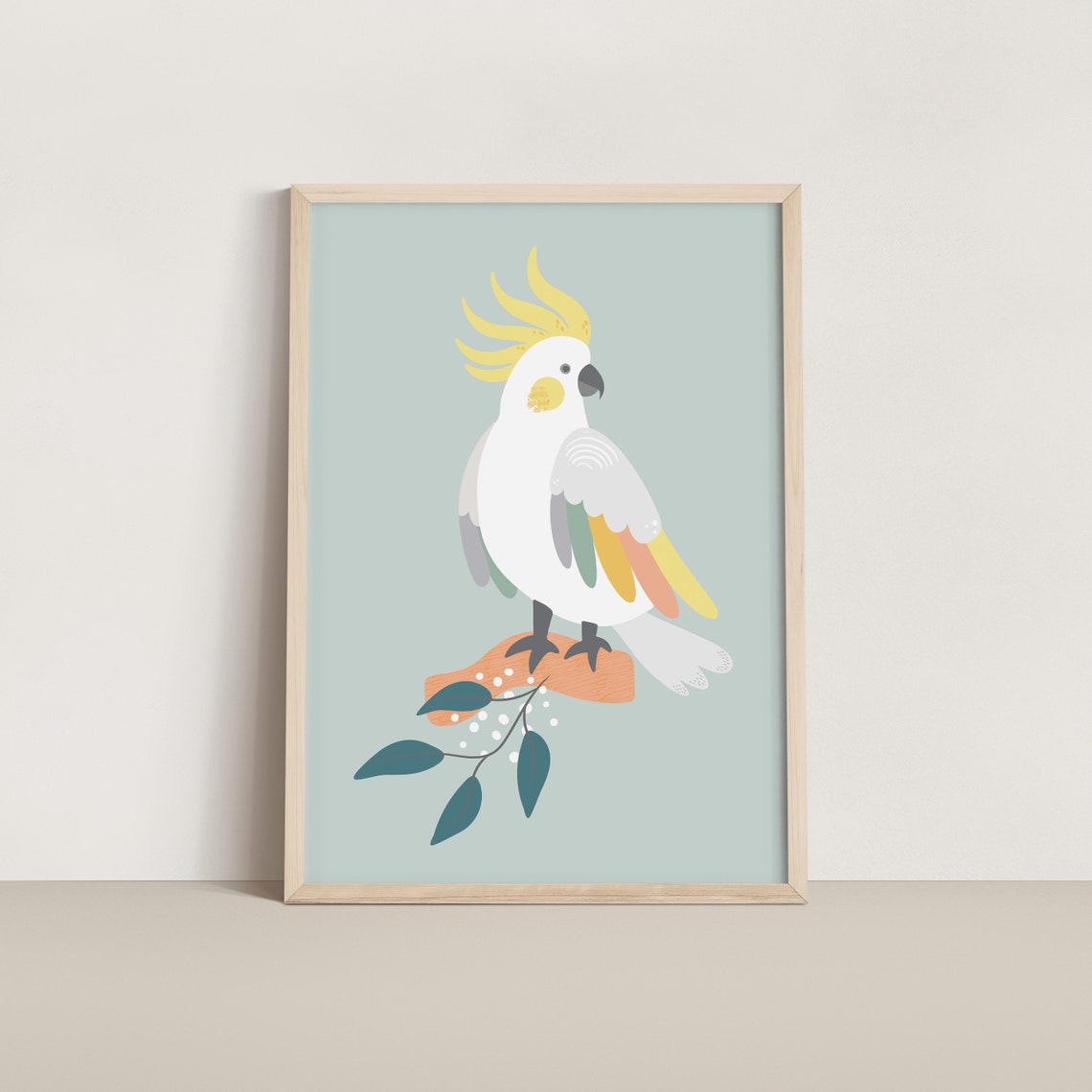 Australian Bird Print PRINTABLE WALL ART Tropical Bird Etsy