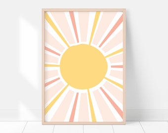 Modern Sun Art Print