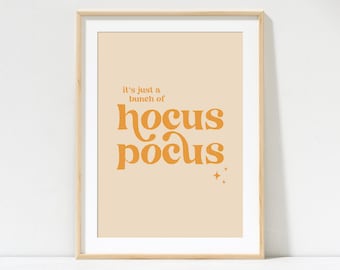 Hocus Pocus Print - Orange