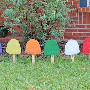 Gumdrop Stakes- Gingerbread House Yard Decoration- Spice Drops- Christmas Decorations- SET of 3