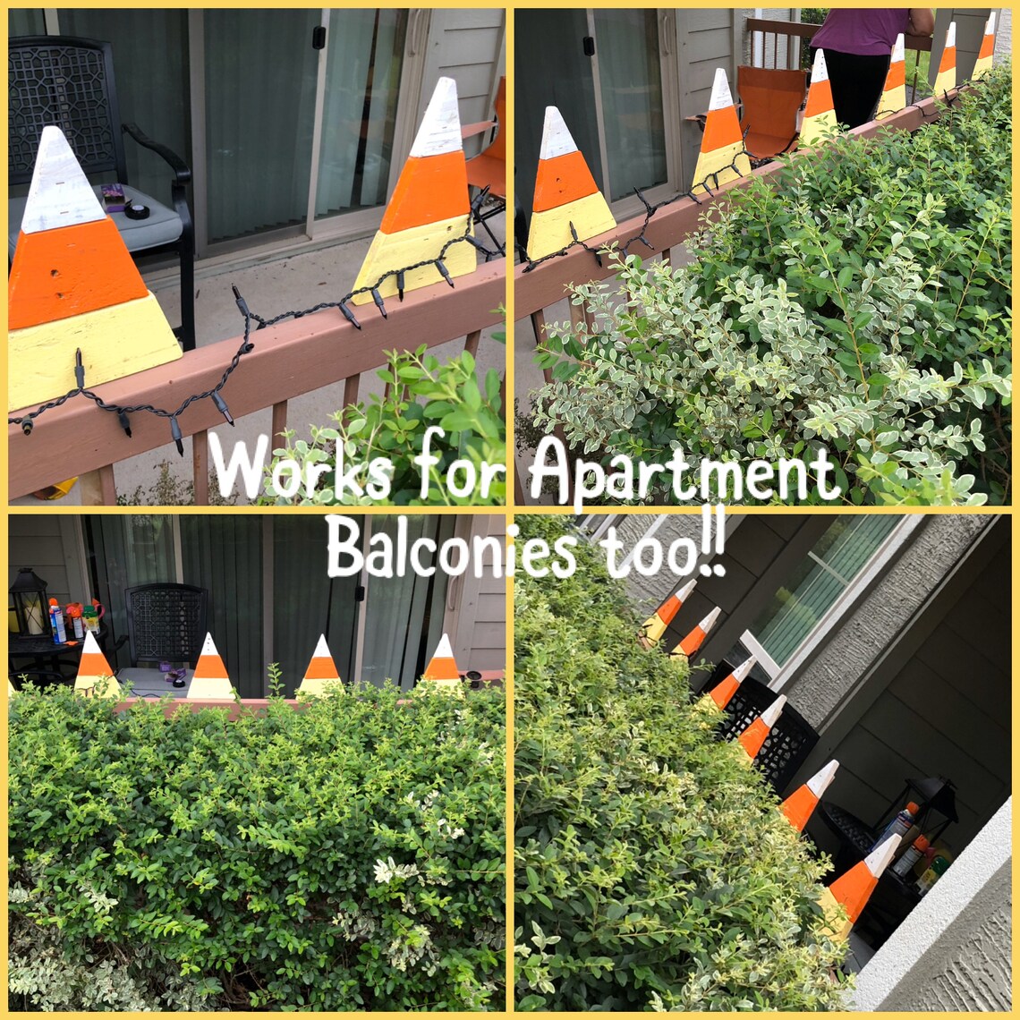 Candy Corn Yard Stakes Halloween Yard Sign Halloween Etsy