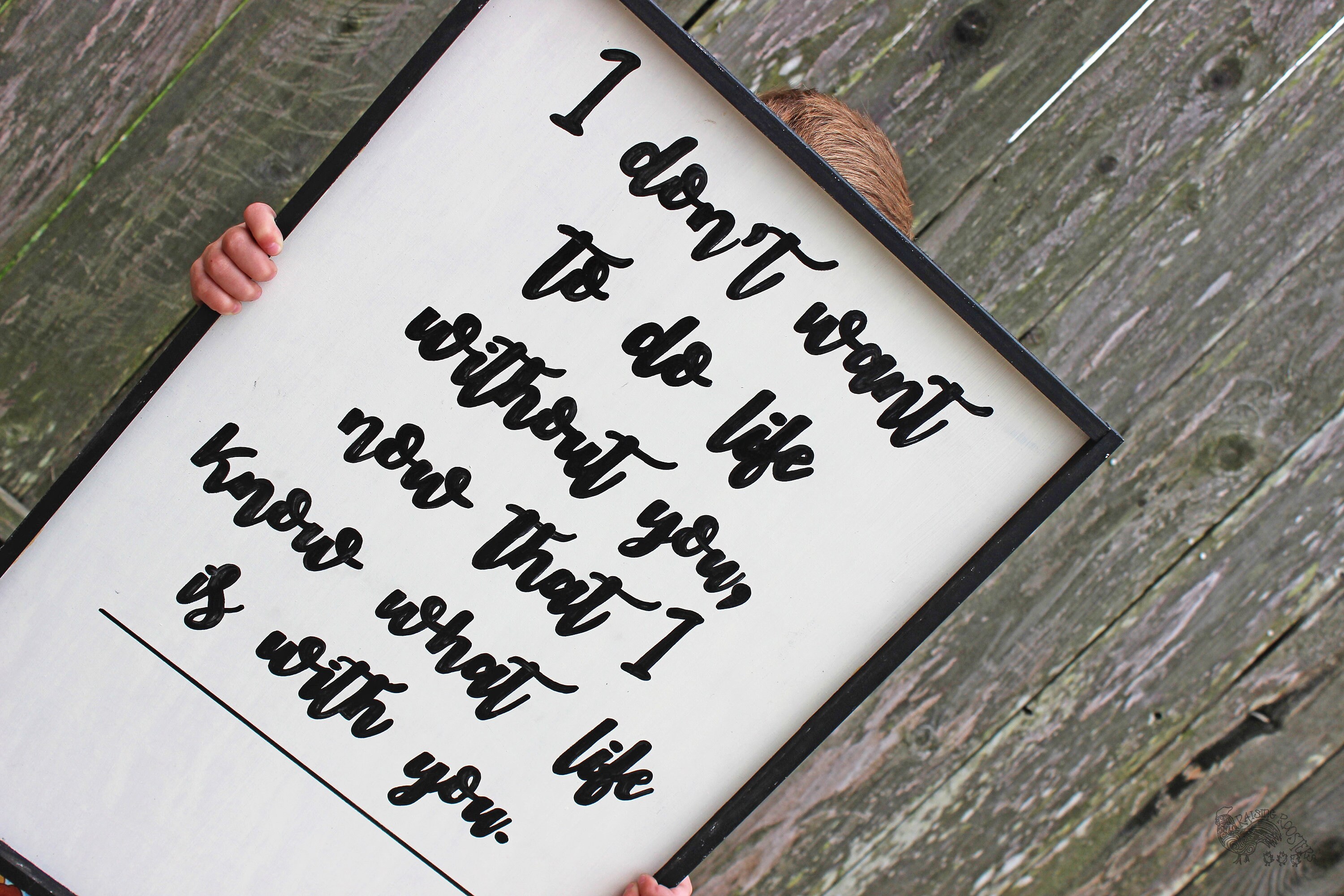 I Don't Want to Do Life Without You Anniversary Sign - Etsy Norway