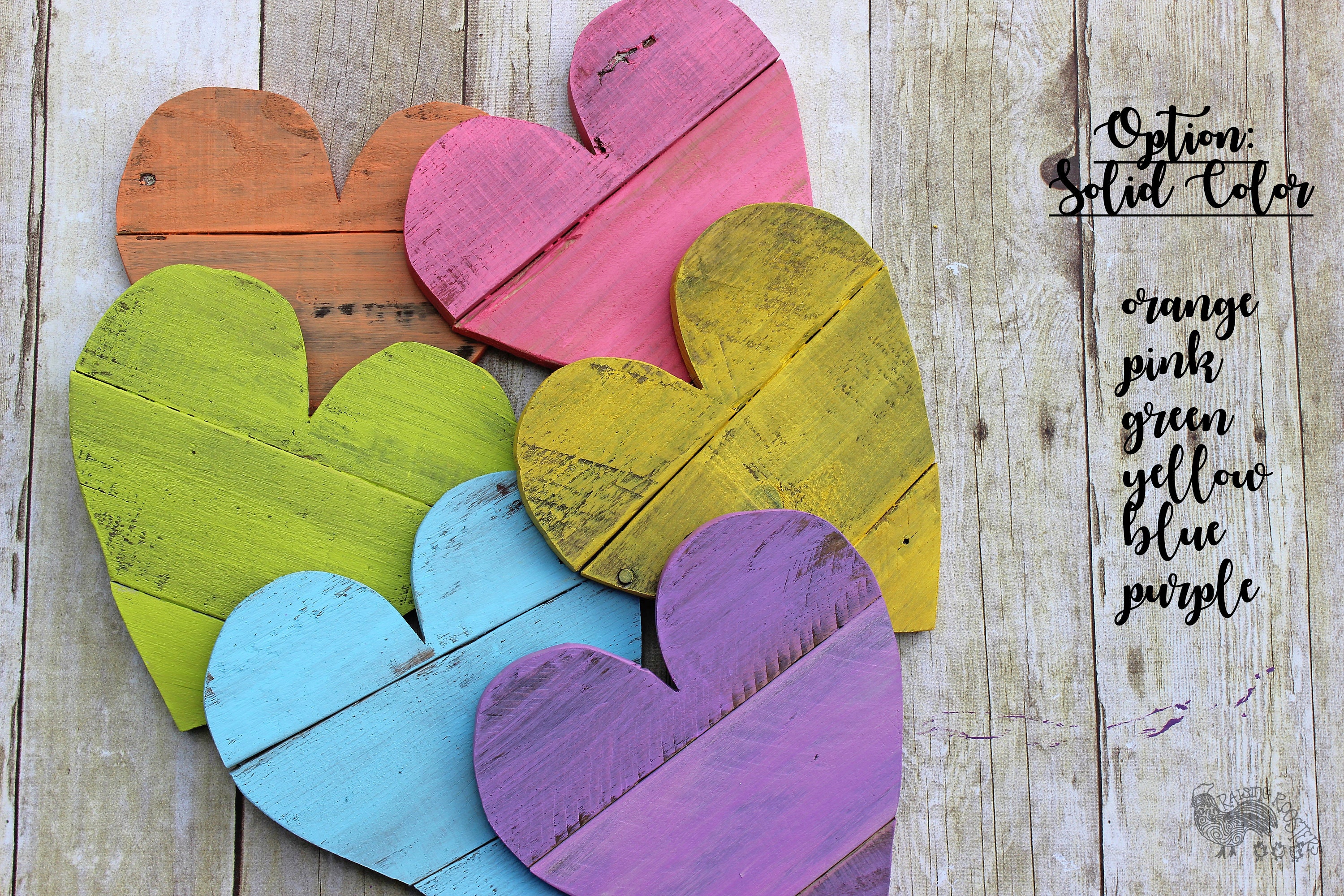 Conversation Hearts Wood Hearts Valentine's Day Decor Etsy