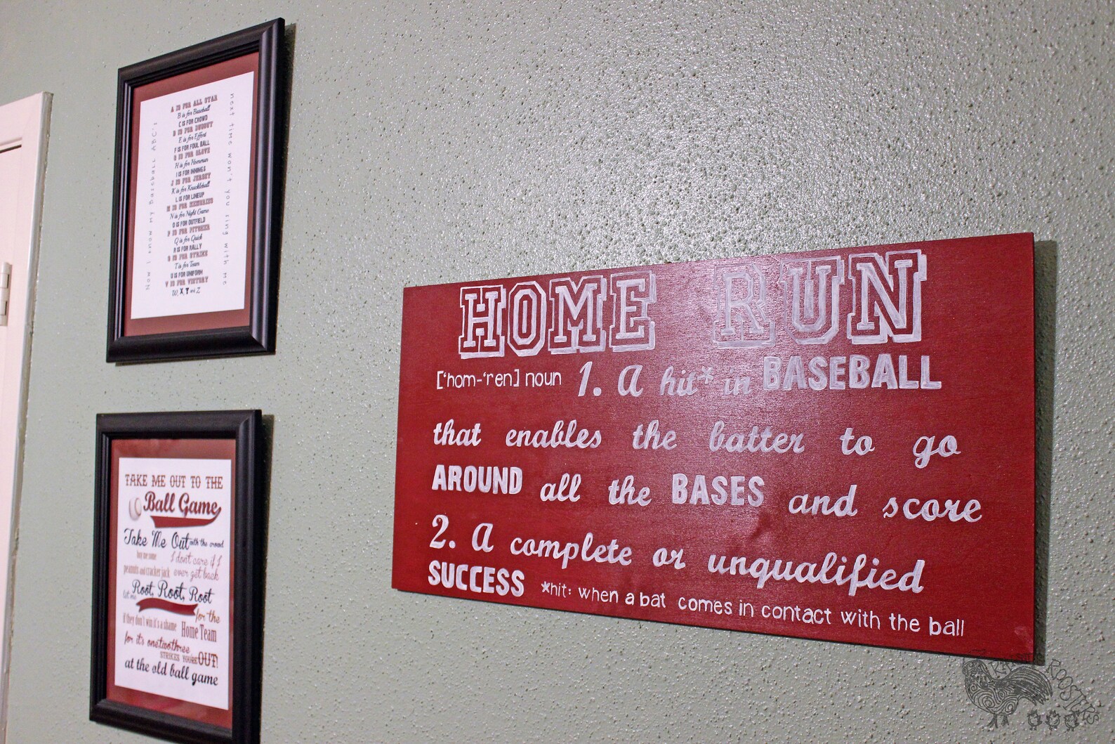 Home Run Definition Wood Sign Boys Room Perfect for Any Etsy