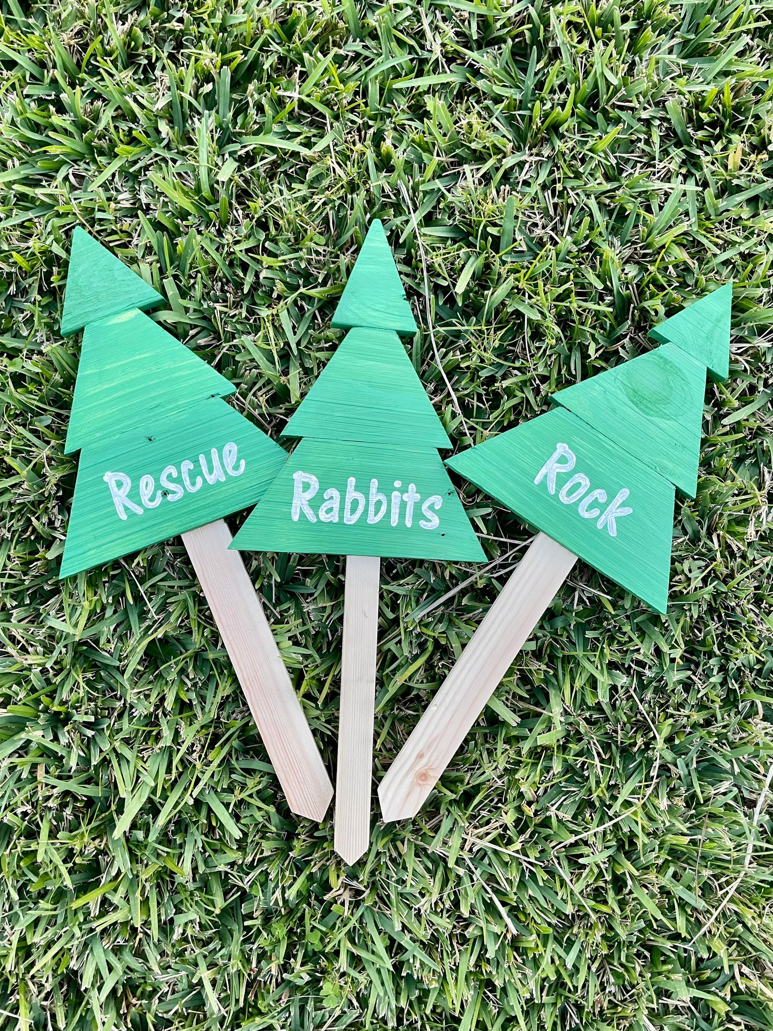 Christmas Tree Yard Stakes Outside Christmas Decorations Etsy