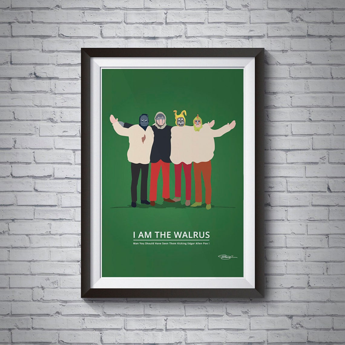 I Am the Walrus the Beatles Etsy