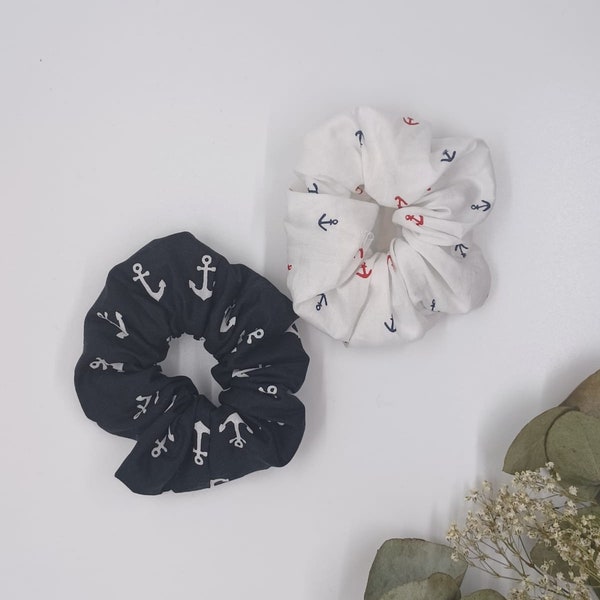 Scrunchie - Maritim - Anker - Handmade - Fashion- Blogger - Instagram - Dickes Elastikband