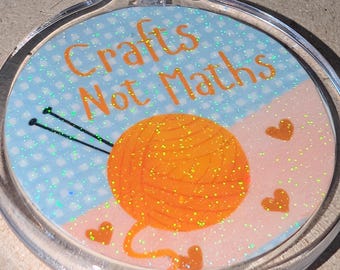 Crafts not maths - funny sparkly keyring