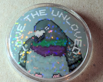 Love the unloved pigeon pixel badge