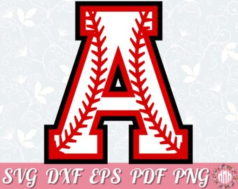 Download Baseball letters | Etsy