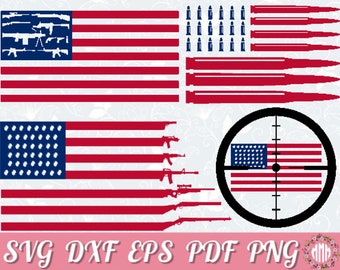Download Gun flag svg | Etsy