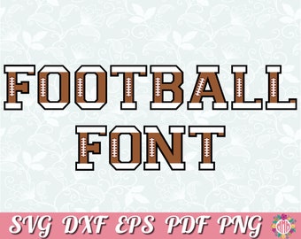 Football Font Svg Football Svg Monogram Font Design Sports Svg Football Alphabet Svg Football Letters Svg College Font Svg Lace Font Svg