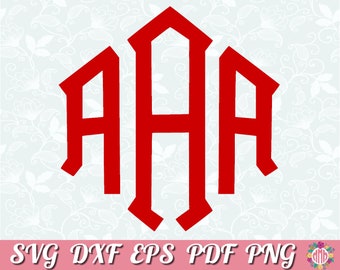 Diamond Monogram Svg Font Diamond Svg Monogram Alphabet 3 Letter Monogram Font Svg Designs Cricut Font Silhouette Font Monogram Letters