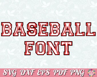 Baseball Font Svg Cut File Softball Font Svg Files For Cricut Softball Svg Baseball Svg Sports Svg Baseball Letters Svg Softball Letters Svg