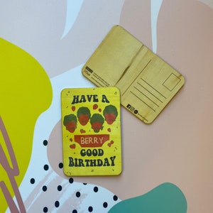 Carte postale en bois d'anniversaire des Beatles // Strawberry Field, Liverpool, Fsb Four, souvenir d'anniversaire, cadeau en bois