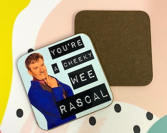 Daniel O'Donnell "Du är en fräck liten rackare"-underlägg // Rolig irländsk present, Donegal, Countrymusik, Liten present, Te- och kaffematta