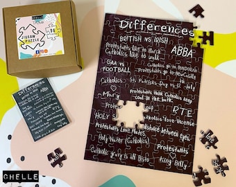 Derry Girls A4 Jigsaw Puzzle // Derry/Londonderry, Northern Ireland, Irish TV, Funny Gift, Birthday Present