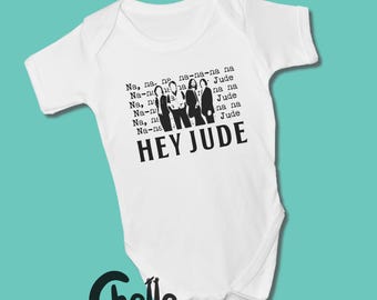 Beatles Hey Jude Tribute Baby Grow // Liverpool, muziek, babykleding, cadeau