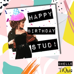 "Grease Sandy ""Happy Birthday Stud"" Karte // Film, Grease Lightning, Musical