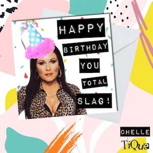 Cartão "Feliz Aniversário, Sua Vagabunda Total" da Eastenders Kat Slater // Drama da BBC, Programa de TV, Cartão de Aniversário Engraçado