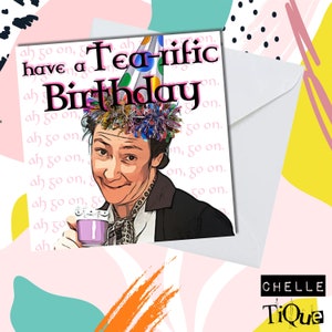 Mrs Doyle "Have a TEA-rific Birthday" Card // Father Ted Irish TV SHOW