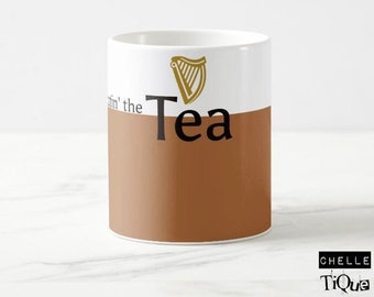 Splittin' the Tea Mug // Splittin the G, Funny Mug, Irish Stout, Dubin, Irish Gift, Tea Lovers, New Home, Birthday Gift