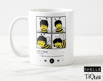The Beatles "Let it BEE" Mug // Liverpool, Fab Four, Let It Be, Music Gifts, Album Cover, New Home, Kitchenware