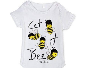 The Beatles "Let It BEE" Baby Grow // Fab Four, Liverpool, Música, Baby Grow Gift