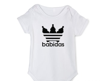 Babidas Baby Grow // Adidas Tribute Baby Grow, Baby Bodysuit, Clothes, Gift, New Baby Shower