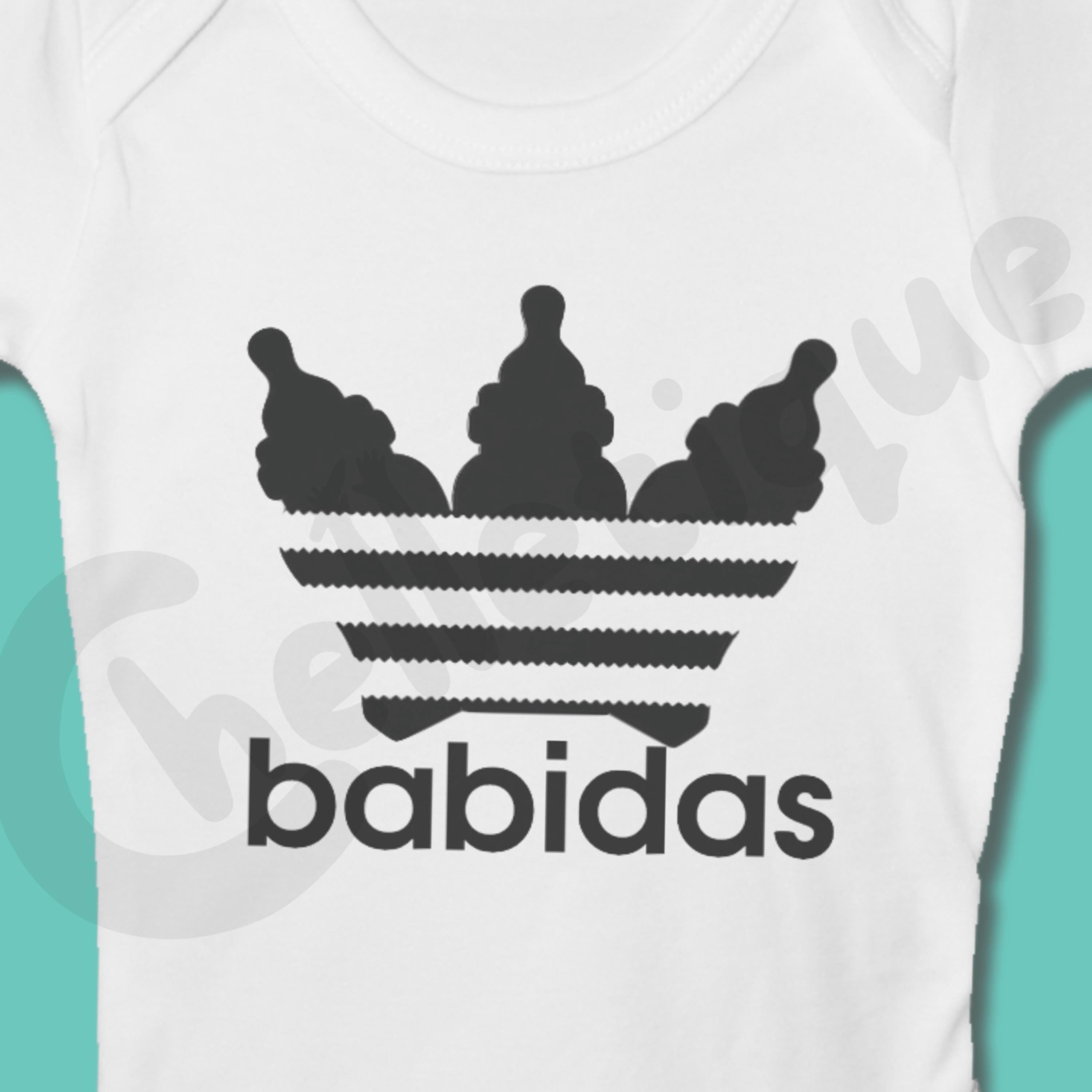 Babidas Baby Grow // Adidas Tribute Baby Grow, Baby Bodysuit 