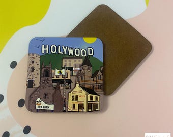 Holywood, County Down, Northern Ireland Coaster // The Maypole Neds Bar, Johnny The Jig, Dirty Duck,Belfast Lough, Seaside Town, Ireland