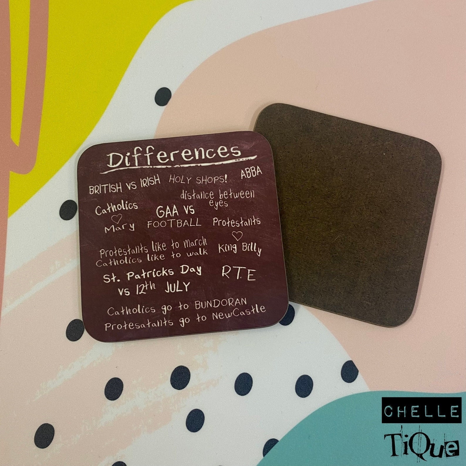 Derry Girls Blackboard Coaster // Ireland Northern Ireland Etsy
