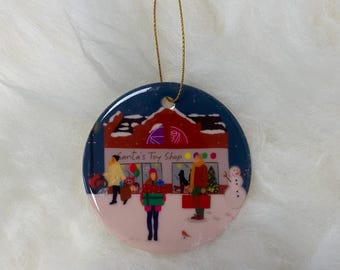 Santa’s Toy Shop Holywood Ceramic Christmas Decoration // County Down, Northern Ireland, Belfast Lough, Bangor, Stewart Millers